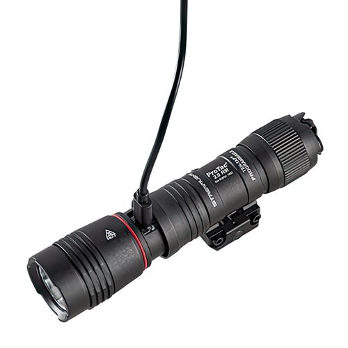 Streamlight 89003 ProTac 2.0 2000-Lumen Rail Mount High Lumen Tactical Rechargeable Long Weapon-Mounted Flashlight with SL-B50 Battery Pack and USB-C Cord, Black