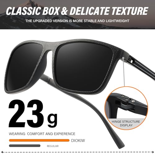 Polarized Sunglasses for Men Classic Lightweight Driving Fishing Golf Sun Glasses UV Protection Goggles