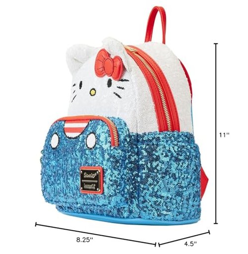 Loungefly Sanrio Sequin Hello Kitty Mini Backpack: Sparkling Style with Iconic Cuteness!