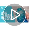 AQUAFIT Half Gallon Water Bottle with Motivational Quotes, Gray, 64 oz