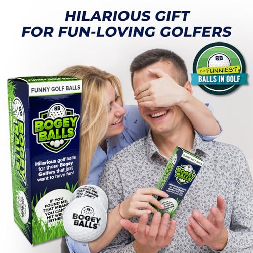 Golf Balls 3 Pack - Novelty Bogey Balls for Fun and Performance