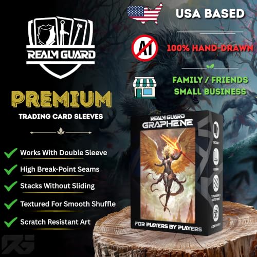 (Grim Reaper) 100 Count Textured Matte Card Sleeves - Hand-Drawn Art, MTG/TCG Protection - Art Sleeves