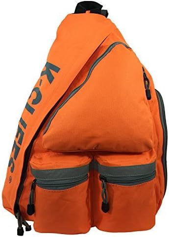 K-Cliffs Heavy Duty Sling Backpack Water-Resistant Laptop Bookbag Body Bag Bright Color Safety Reflective Stipe