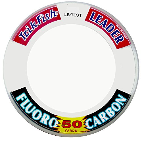 TrikFish Fluorocarbon Leader Line 50 Yards / 20lb Test - Clear, Virtually Invisible