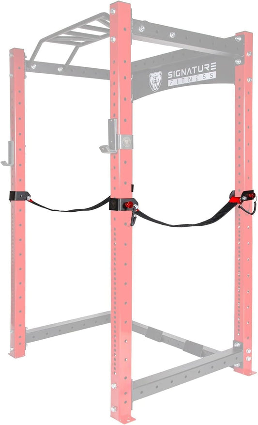 Fitvids 3” x 3” Power Cage Squat Rack Accessories, Safety Straps