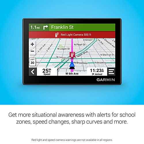 Garmin Drive¢â 53 GPS Navigator, High-Resolution Touchscreen, Simple On-Screen Menus and Easy-to-See Maps, Driver Alerts