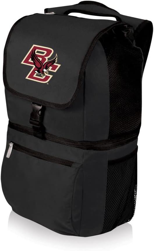 PICNIC TIME NCAA North Carolina Tar Heels Zuma Backpack Cooler - Soft Cooler Backpack - Lunch Cooler, (Black)