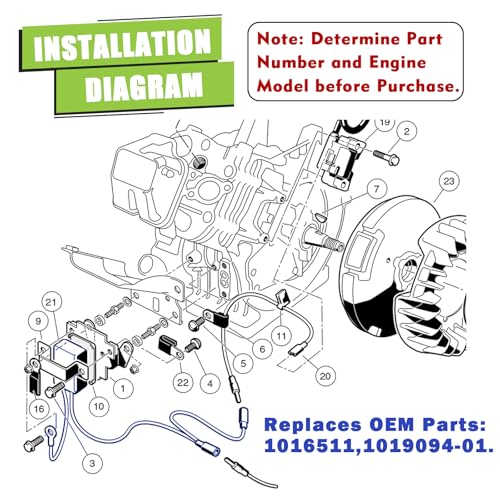 Golf Cart RPM Limiter for Club Car DS Precedent Gas Models - Replaces OEM 1016511 1019094-01