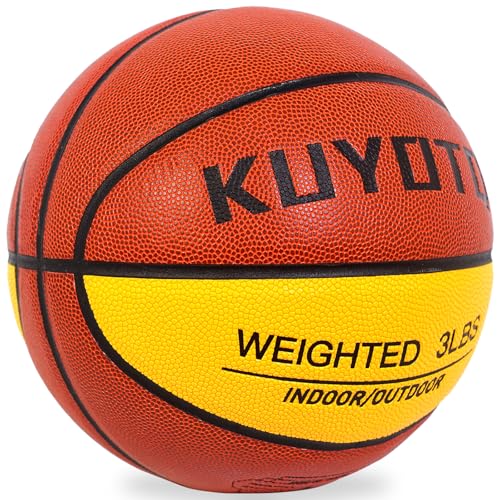 Weighted Basketball 3LBS 29.5 Inch Adult Training Equipment Brown Yellow Variation