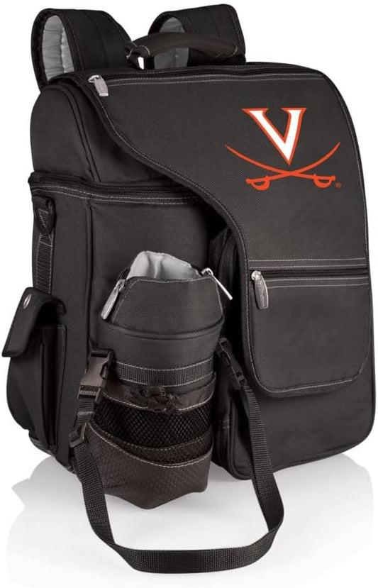 PICNIC TIME NCAA Virginia Cavaliers Turismo Backpack Cooler with Water Bottle Carrier - Soft Cooler Backpack - Travel Cooler Bag