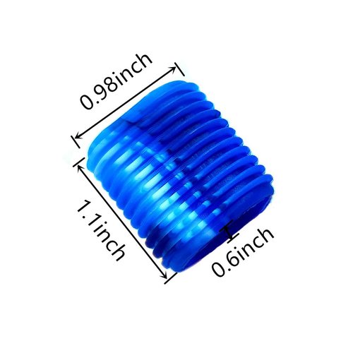 QLXHBOT 12PCS Rubber Fishing Reel Handle Grip Sleeve Non-Slip Baitcaster Knob Covers for Casting or Spinning Reel (Blue)