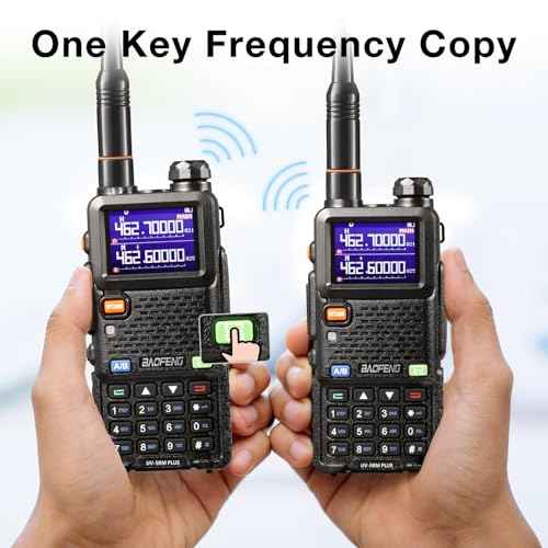 BAOFENG UV-5RM Plus 10W Dual Band Ham Radio Handheld, NOAA FM Airband Receiver, Long Range Two Way Radio with 8" & 15" ANT, Programming Cable, 2500mAh Battery USB-C Port, Chirp Compatible, 2 Packs