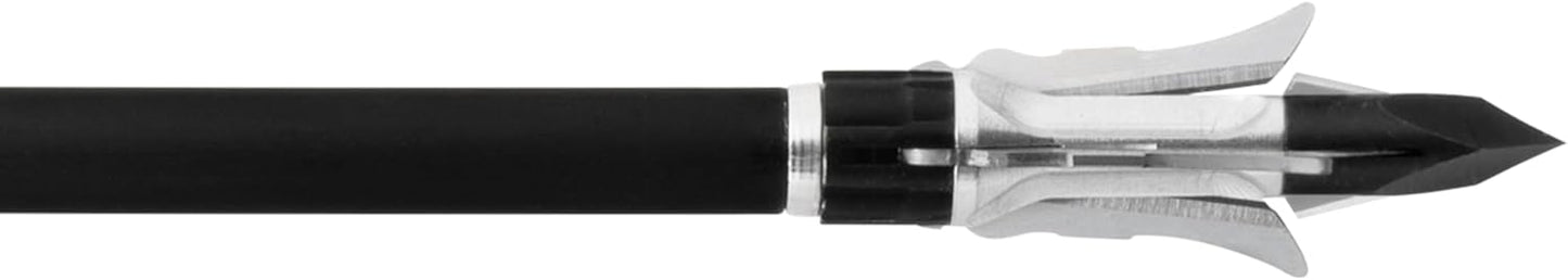 GRIM REAPER 1903 Razortip Expandable Broadhead 100gr, 1-3/8" Cut, 3-Blade Design – Durable Razorcut Broadheads for Big Game Hunting