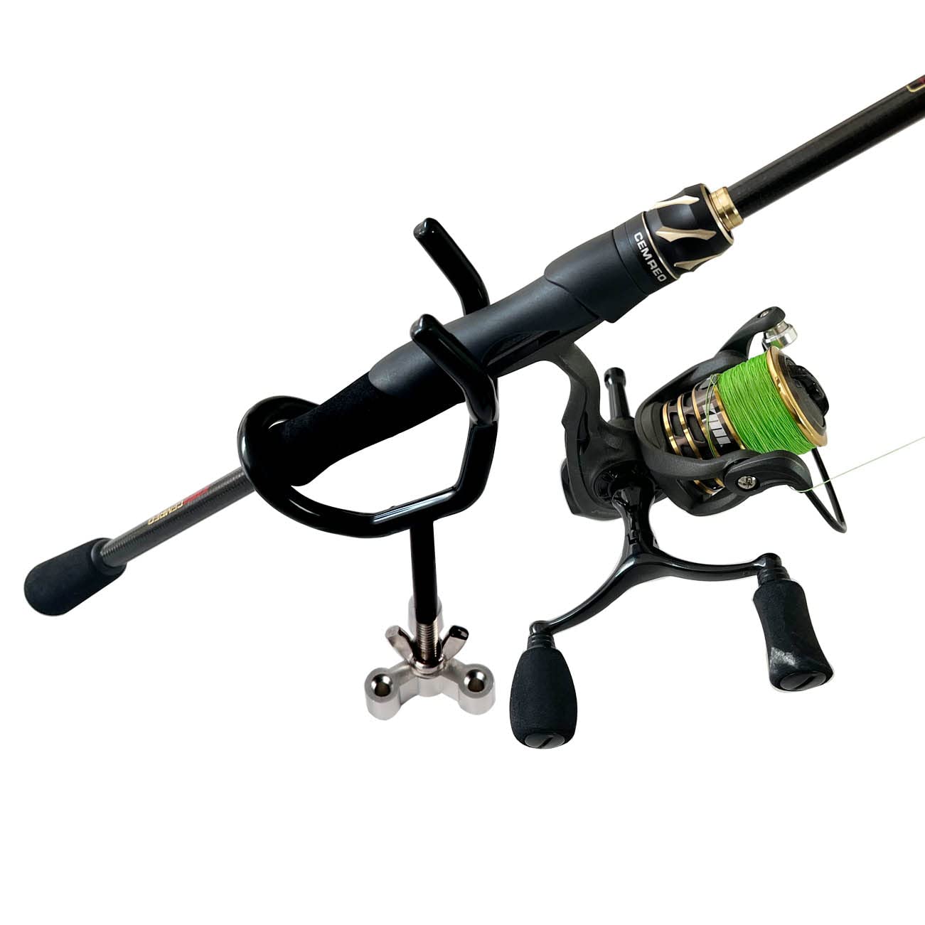4pcs Sure Grip Steel Boat Rod Holder 20 Degree PVC Coated Steel Wire Fishing Pole Holder