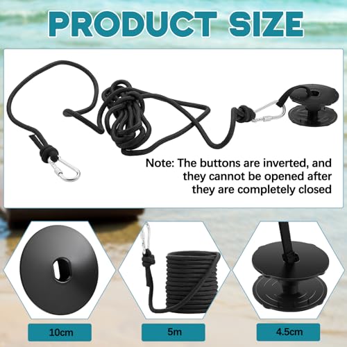 Floating Water Mat Tether Kit with 16ft Bungee Cord & Grommet - Watercraft Anchor Accessories