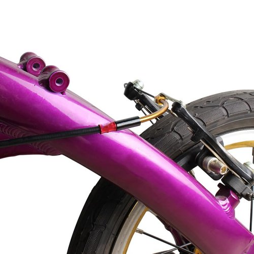 Outanaya 2Pcs Elbow Tube Flexible Bike Brake for Mountain Road Folding Bike Stainless Steel Smooth Wear-Resistant Lightweight Design