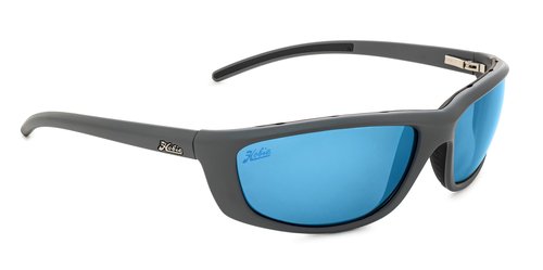 Hobie - Cabo Sport Polarized Sunglasses - Outdoor Sunglasses with HydroClean Lenses for Men and Women - Cobalt Mirror Lenses/Satin Grey Frame