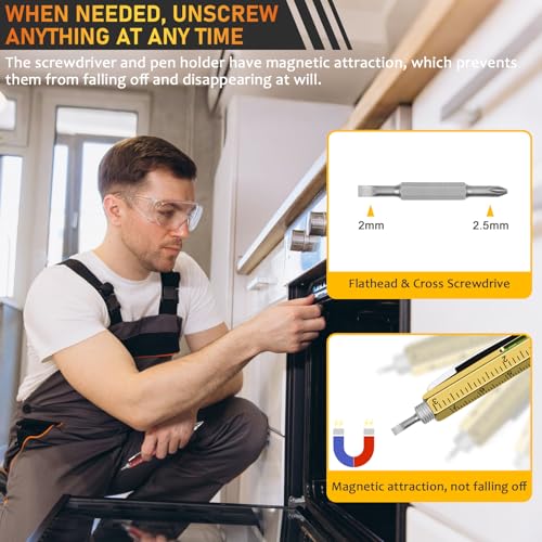 36 Pack Multifunctional Pen Set with 9 Colors - Christmas Stocking Stuffer for Men Adults