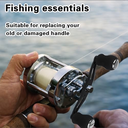 2-Pack Fishing Reel Handle Replacement Kit with EVA Grips for Baitcaster