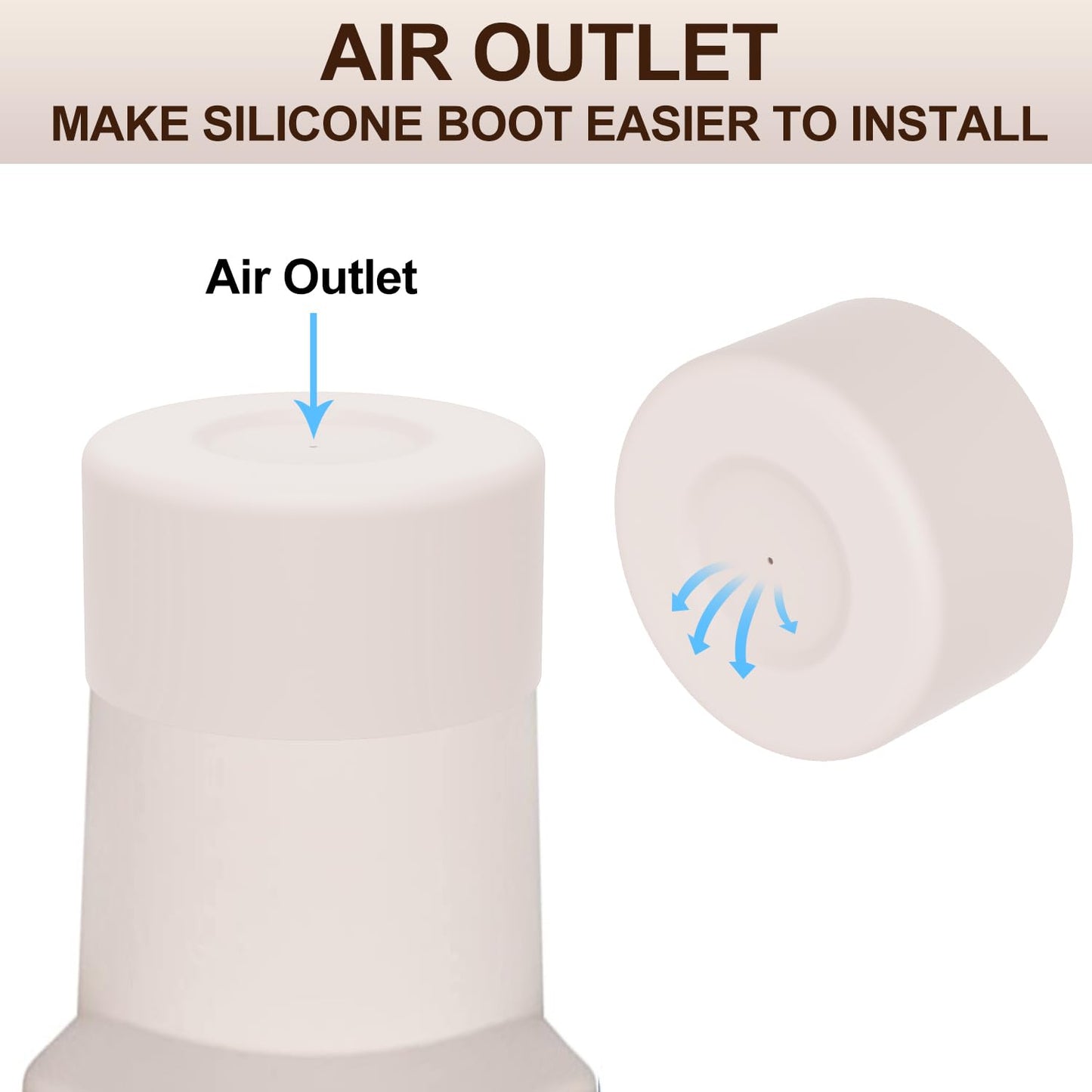 Affute Protective Silicone Boot for Stanley Quencher H2.0 40 30 20 oz & IceFlow Flip 30 20 oz, BPA Free Anti-Noise Anti-Scratch, Stanley Cup Protector Sleeve Cover Boot (Rose Quartz)