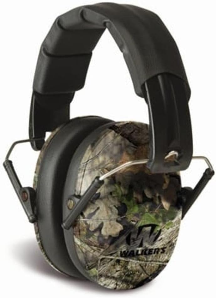 Walker's Unisex Adult's Lightweight Foldable Hearing Protection 22 dB Noise Reduction Pro Low-Profile Earmuffs
