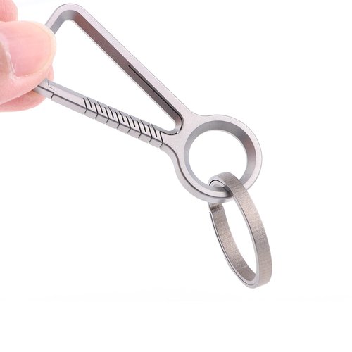 Titanium Keychain with Key Ring Key Holder Quick Release Keychain Mini Comapct Size EDC Tool