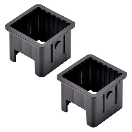 SquEqu 2 Pack Square Tube Inserts Sleeve Converter Edge Length 50mm to 40mm PE Inner Adapter for Glide Tubes Sliding Height Fitness Equipment Training Exercise Machine