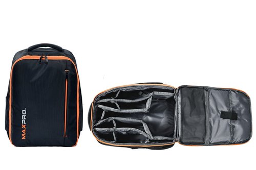 MAXPRO Maxpack Backpack | Custom travel backpack designed Fits all accessories | Mesh for the water bottle | Made with durable, weather-resistant 1680D polyester