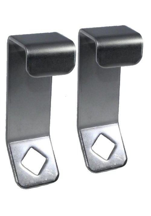 Universal Cooler Lock Brackets: Designed to fit Tie Down Slot of Mid to Large Rotomolded Ice Chests, Compatible with Yeti/RTIC Coolers and Made of Stainless Steel in The U.S.A. (Pair)