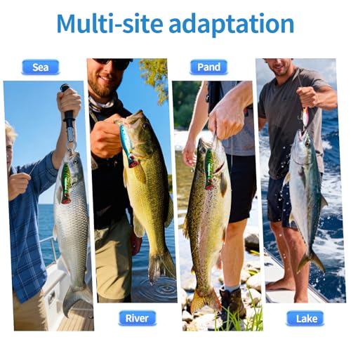 4pcs Multicolor Large Top Water Popper Lures for Saltwater Fishing - Tuna & GT