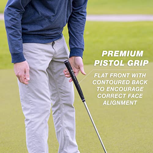 Golf Putter 35-Inch Blade Putter with Premium Grip - Silver, Right Hand