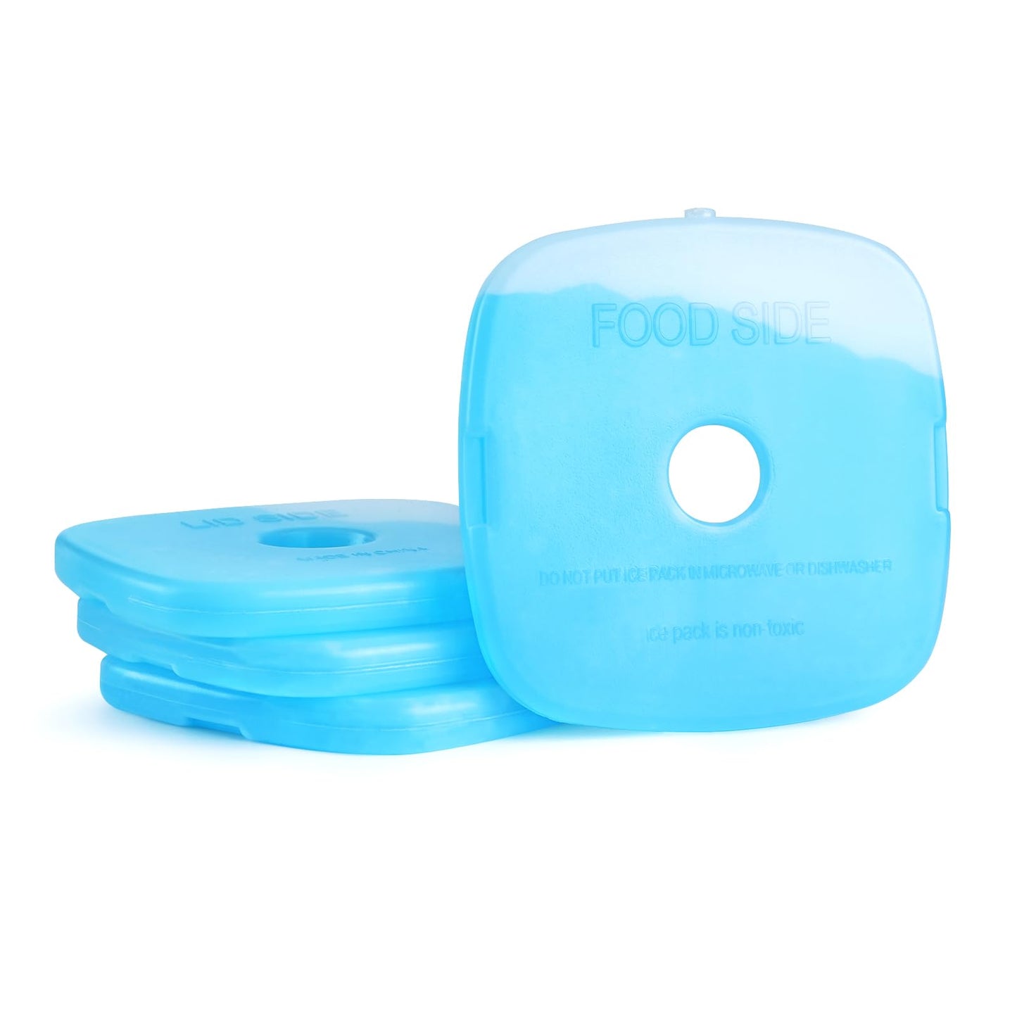 JMEXSUSS Ice Packs for Lunch Boxes & Coolers - 4 Packs Quick Freeze, Space-Saving, Reusable Ice Packs for Camping, Beach, Fishing, Picnic