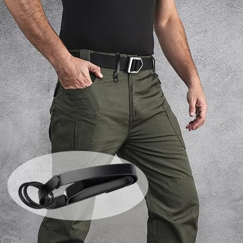 PWOOTEIY Tactical Key Ring Holder for Belt Quick Release Key Clip with Detachable Keyring for Police Fire Agency, 2.25 Inch Max, Black