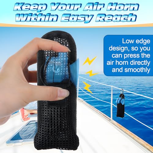 Outdoor Dog Walking Air Horn Holder with Hook & Loop - 2 Pack
