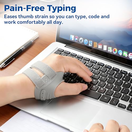 Thumb Brace Right Hand Support for Arthritis M Gray - Stabilizing CMC Joint