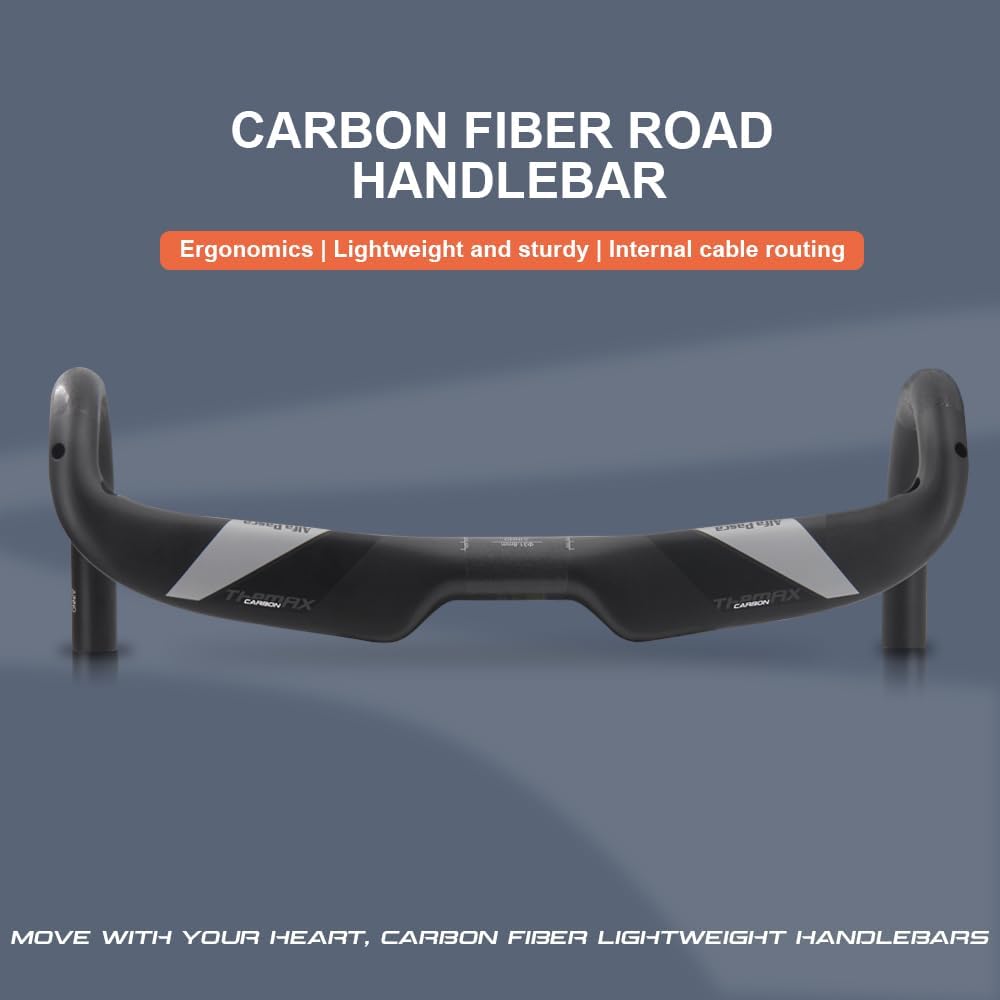 Alfa Pasca Carbon Handlebars Road Bike Drop HandleBars 31.8 Canbon Areo Drop Handle Bar bike components & parts Lightweight 3K Matte 400/420/440mm