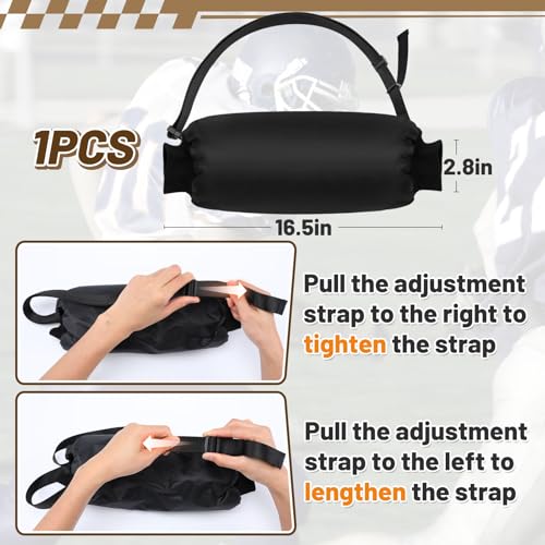 Football Hand Warmer Pouch- Soft Warm Windproof Sports Hand Warming Pouch with Zipped Pocket Adjustable Strap, Youth Hand Warmer Hand Muff for Football Hiking Camping Cycling Outdoor Recreation
