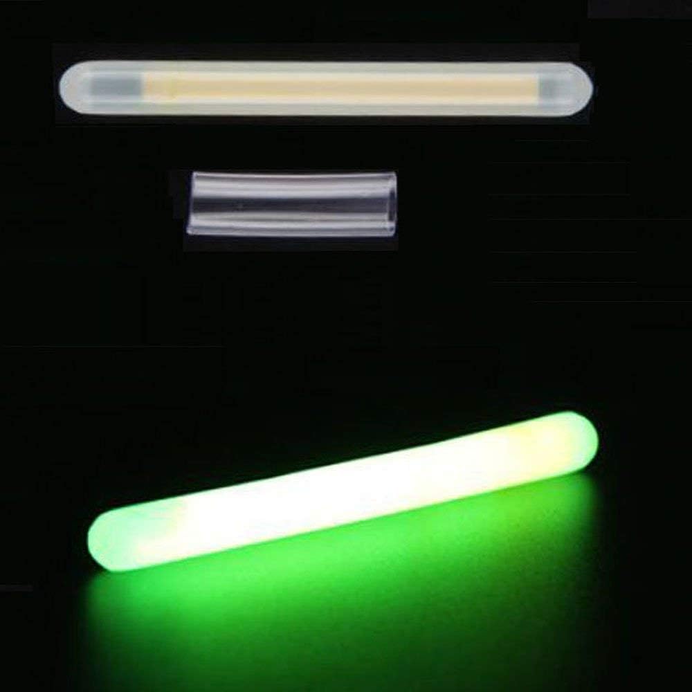 QualyQualy Fishing Glow Sticks for Bobbers 1" 1.5" 2" 3" Fishing Bobber Lights, Fishing Rod Bell Alarm Lights, Bobber Glow Sticks Bulk Kit 10-250Pcs