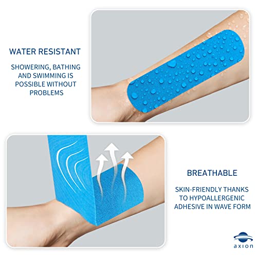 Pre-Cut Multicolored Kinesiology Tapes Set - Waterproof Skin-Friendly Support - 3 Rolls, 20 Strips