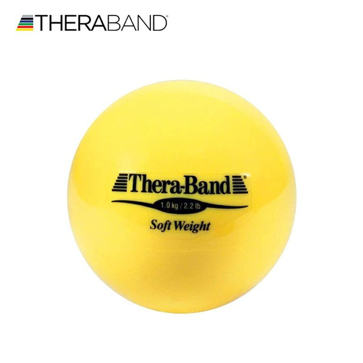 THERABAND Soft Weight, 4.5" Diameter, Weighted Balls for Baseball, Weighted Balls for Softball, Hand Held Ball Shaped Isotonic, Shoulder Strength, Rotator Cuff & Throwing Trainer, Assorted Set of 6