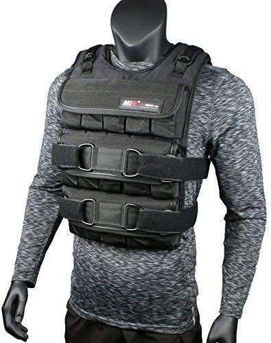 MIR PRO Weighted Vest With Zipper Option 45lbs - 90lbs Solid Iron Weights