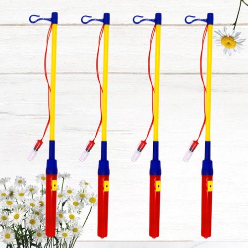 DOITOOL Lantern Holder LED Lantern Sticks Plastic Electronic Laternenstab Holder for Kids, 8pcs, 39CM, Without Battery