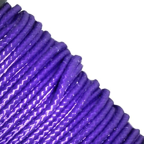 JIG PRO SHOP Black 1.18mm x 125' Micro Cord Paracord - Made in The USA