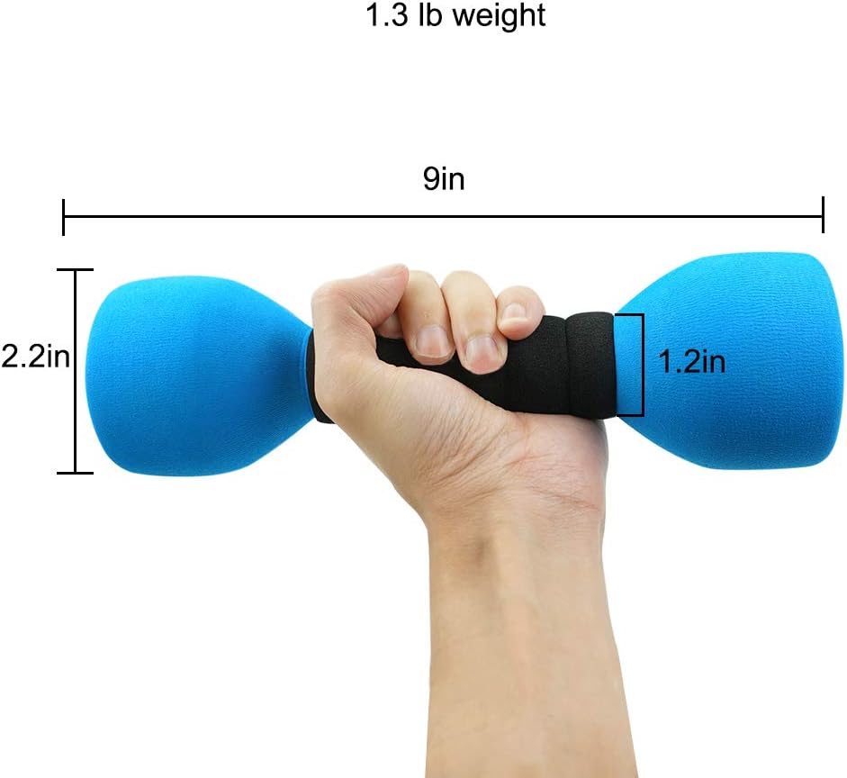 Aoneky Foam Covered Weights for Kids, Recommended for Boys Aged 3 to 6 Years Old, Children Safe Exercise Dumbbell Toy, 2 lbs
