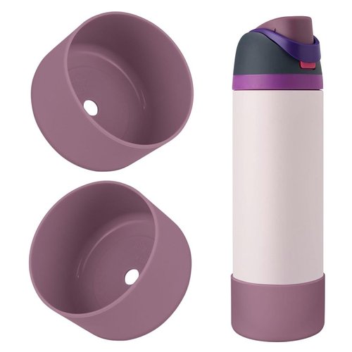 BKBY 2PCS Silicone Water Bottle Boot, Compatible with Owala 24oz 32oz 40oz, Protective Anti-Scratch & Anti-Dent No Noise Sleeve Cover for FreeSip/Twist/Flip Water Bottles