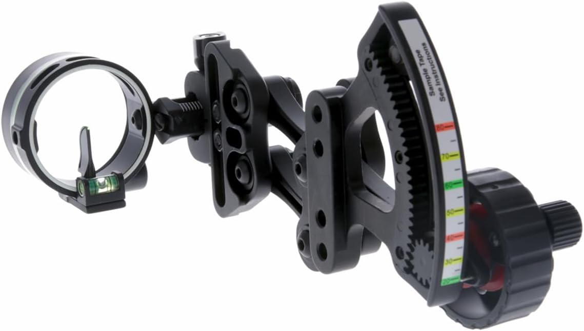 TRUGLO Range Rover Single-Pin Micro-Adjustable Archery Hunting Moving Bow Sight with Zero-in Adjustment Dial - Adjustable Quiver Mount & LED Light Included - Left & Right-Handed Configurations