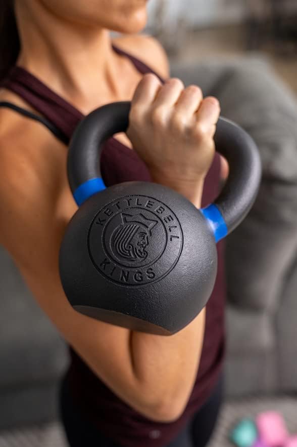 Powder Coated Kettlebell Weights 5-90 LB | Durable Gym Equipment for Strength Training