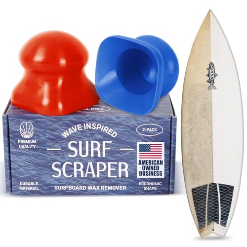 Surf Scraper Wax Remover Tool Pack - Ergonomic & Fast Wax Removal for Surfboards
