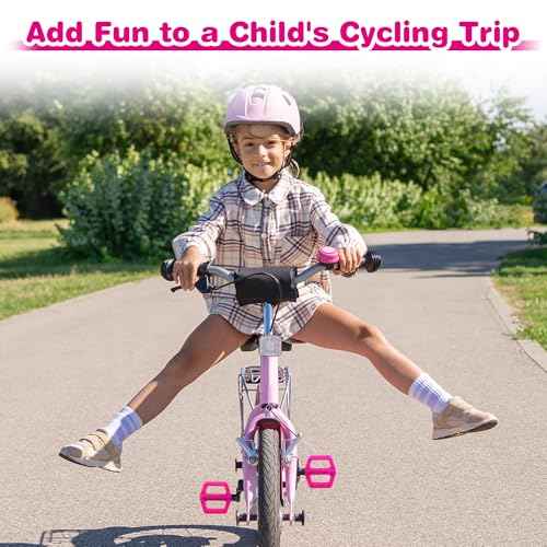 ZUKKA Bike Pedals 1/2-Inch Bike Pedals Non-Slip Kids Bike Peals with Reflective Strips on Sides Multiple Color for Mountain Bike Kid Bike Freestyle BMX Bike
