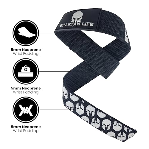 Victorbudo USA Wrist Straps for Weightlifting, Perfect Gym Straps, Workout, Deadlift, and Powerlifting, Padded Lifting Straps Gym Durable & Comfortable Straps with Silicone Grip for Men & Women
